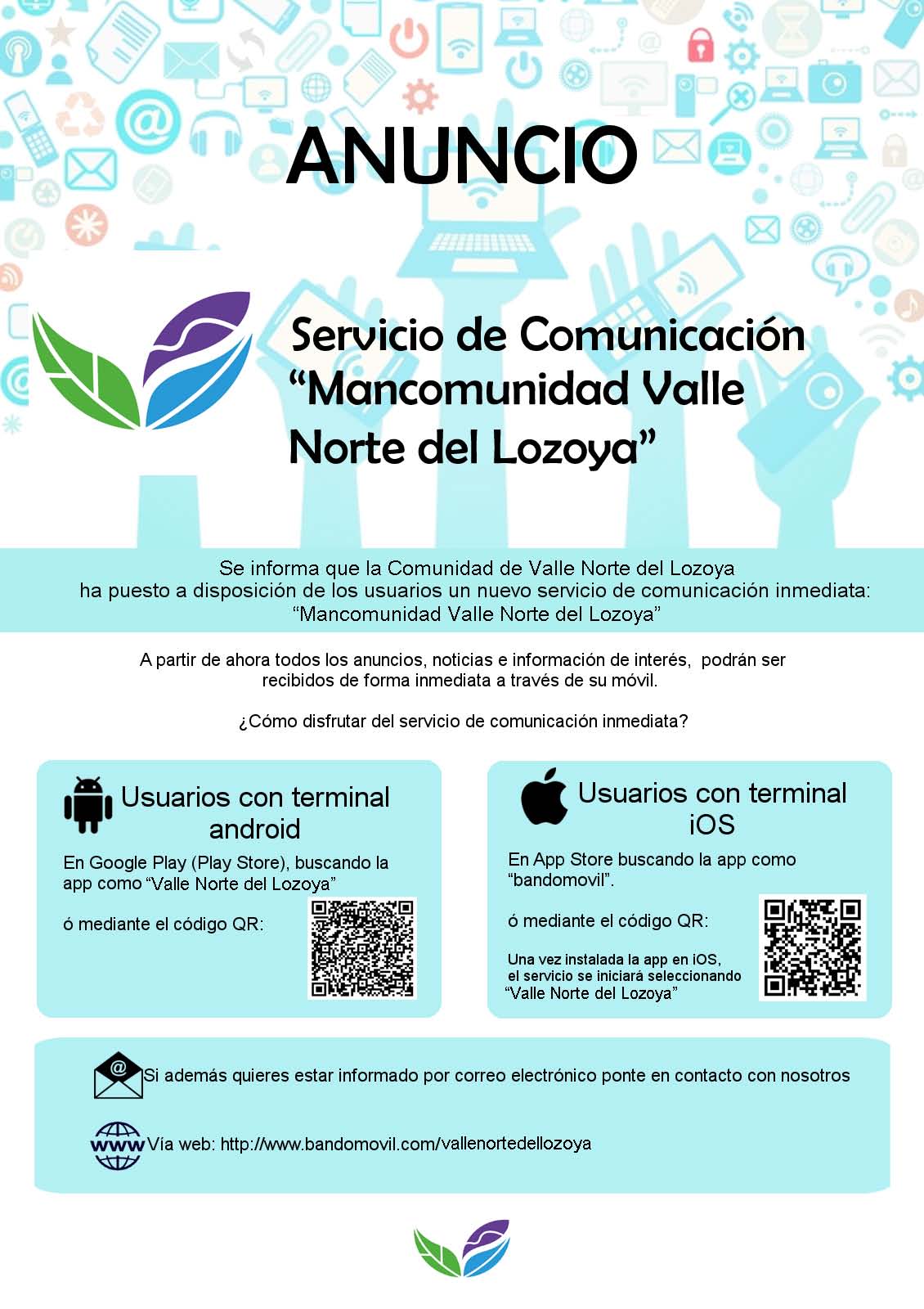 BANDO MOVIL MANCOMUNIDAD SERVICIOS VALLE NORTE DEL LOZOYA