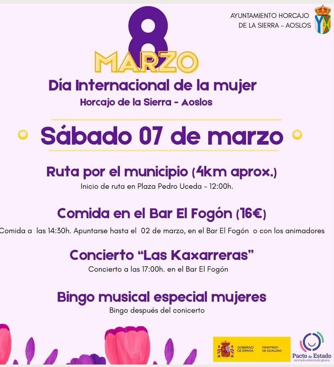 Dia de la Mujer Horcajo Aoslos 2026