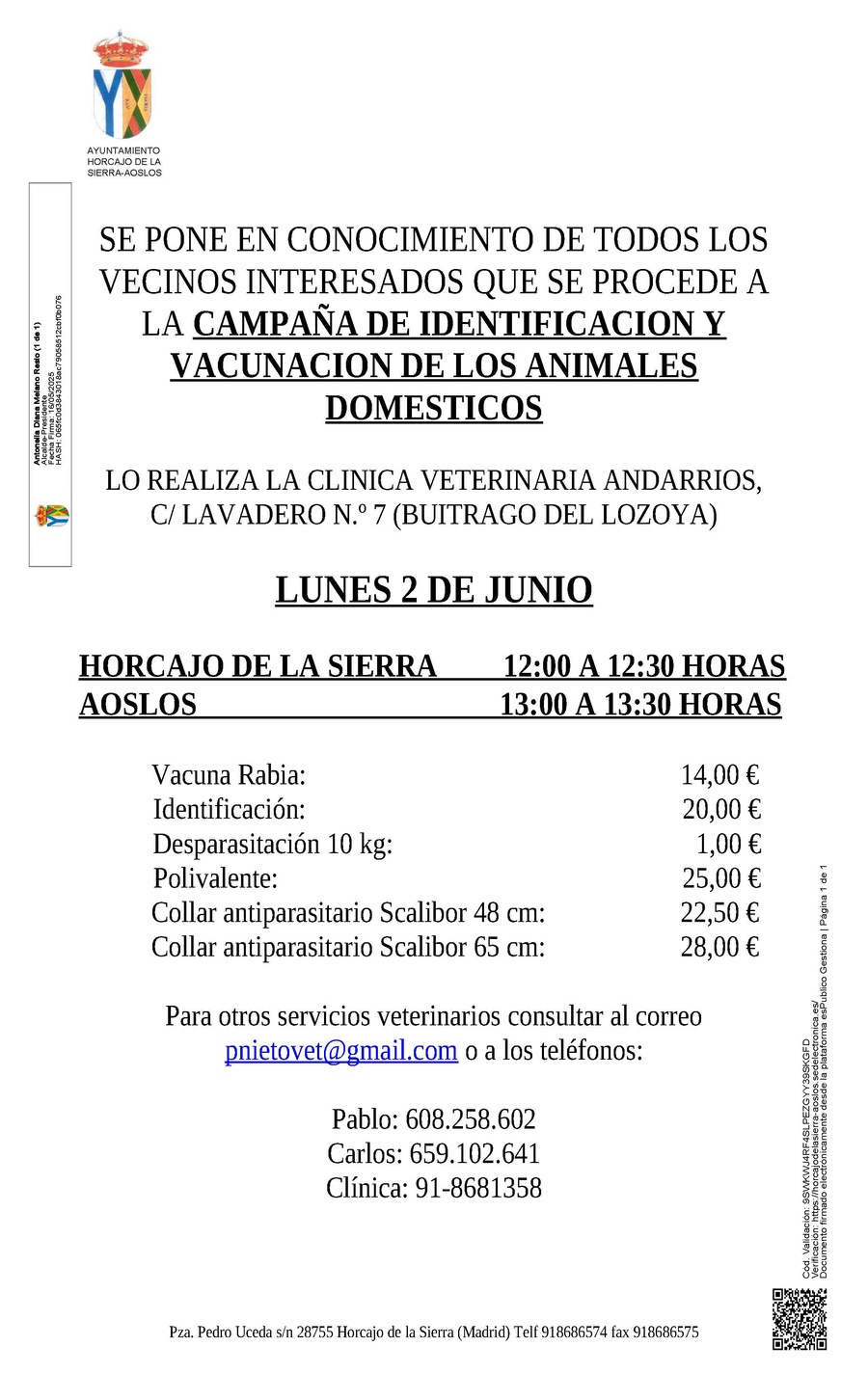 20250516 Otros BANDO VACUNACION PERROS